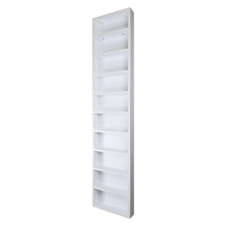 Wall mounted best sale spice rack white